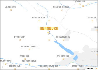 map of Adamovka