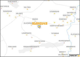 map of Adamovka