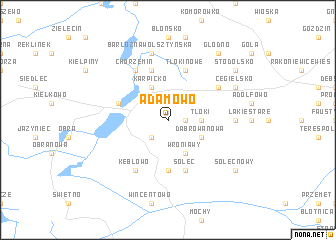 map of Adamowo