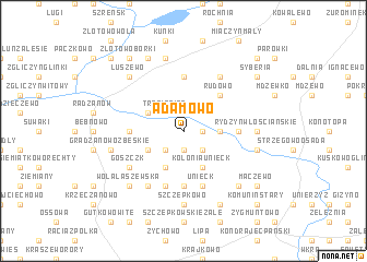 map of Adamowo