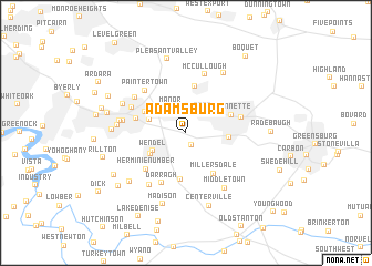 map of Adamsburg