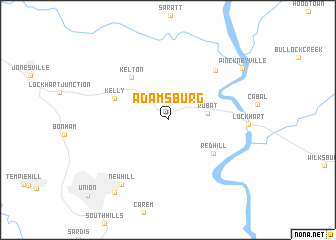 map of Adamsburg