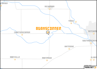 map of Adams Corner