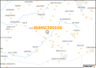 map of Adams Crossing