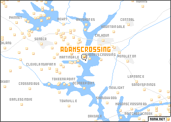 map of Adams Crossing