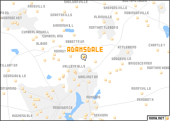 map of Adamsdale