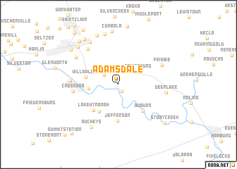map of Adamsdale