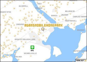 map of Adams Mobile Home Park