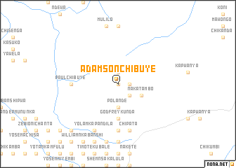 map of Adamson Chibuye