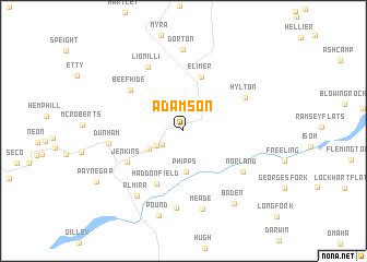 map of Adamson