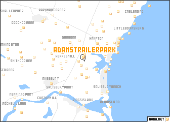 map of Adams Trailer Park