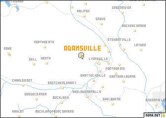 map of Adamsville