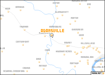 map of Adamsville