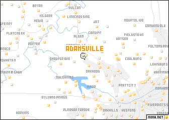 map of Adamsville