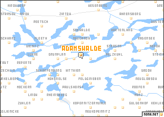 map of Adamswalde