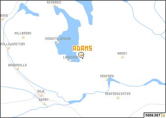 map of Adams