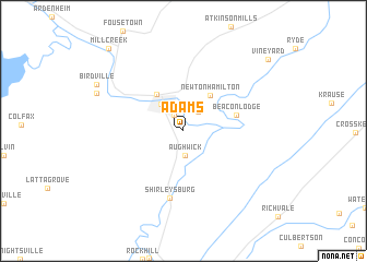 map of Adams