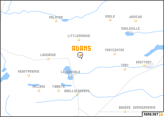 map of Adams