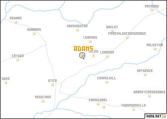 map of Adams