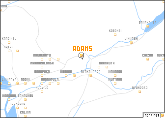 map of Adams