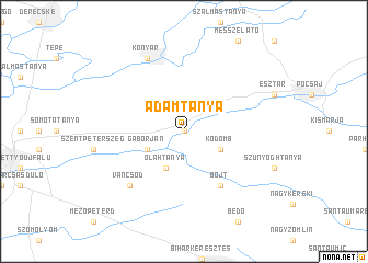 map of Ádámtanya