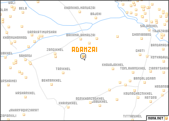 map of Adamzai