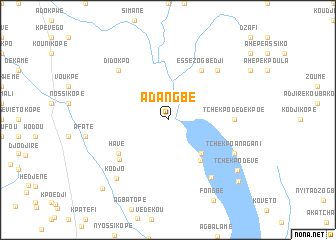 map of Adangbé