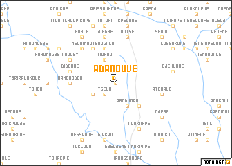 map of Adanouvé