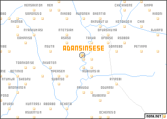 map of Adansi Nsese