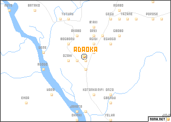 map of Adaoka