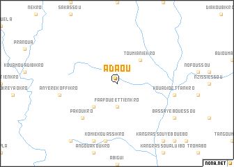 map of Adaou