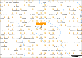 map of Adapo