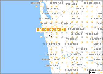 map of Adapparagama