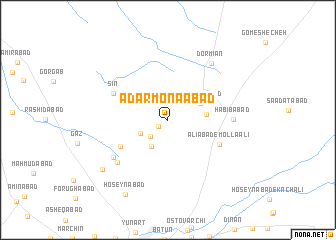map of Ādarmonāābād