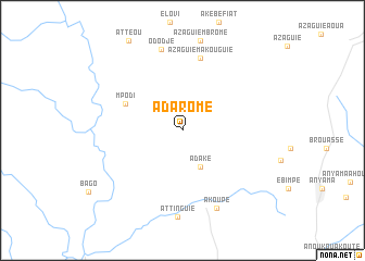 map of Adaromé