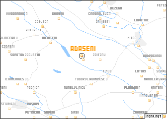 map of Adăşeni