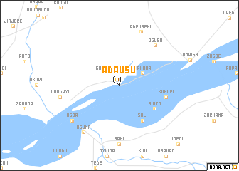 map of Adausu