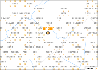 map of Adawo