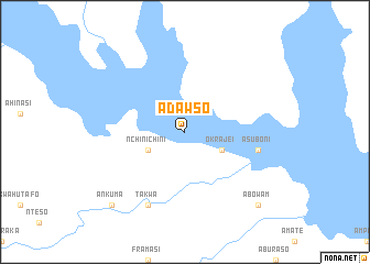 map of Adawso