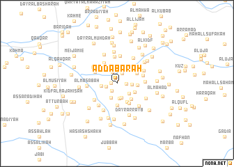 map of Aḑ Ḑabarah