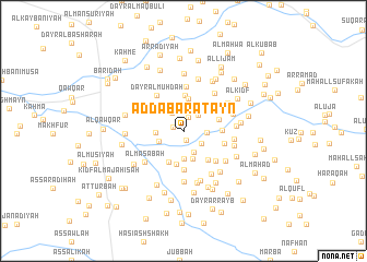 map of Aḑ Ḑabaratayn