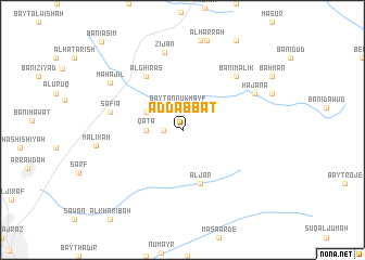 map of Aḑ Ḑabbāt