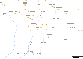 map of Aḑ Ḑabr