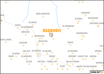 map of Aḑ Ḑaḩākī