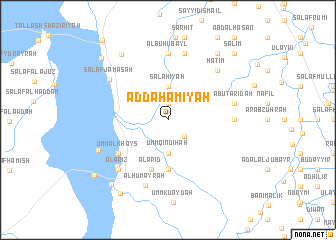 map of Ad Dahāmīyah
