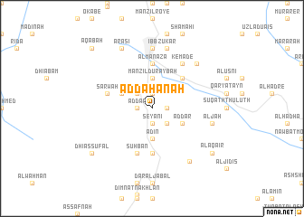 map of Ad Dahanah