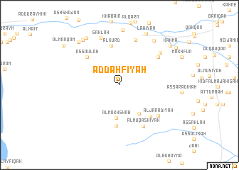 map of Ad Daḩfīyah