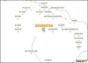 map of Aḑ Ḑāhirah