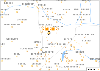 map of Ad Dāḩir