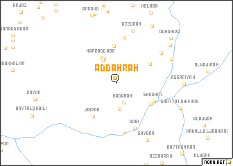 map of Aḑ Ḑahrah
